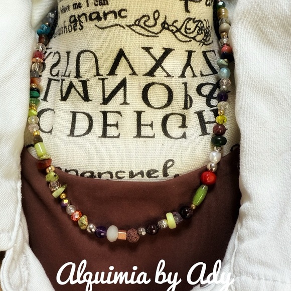 Alchemia Color-Enhanced Multi-Jasper Necklace - Charles  Alquimia Colorful Gemstone Necklace